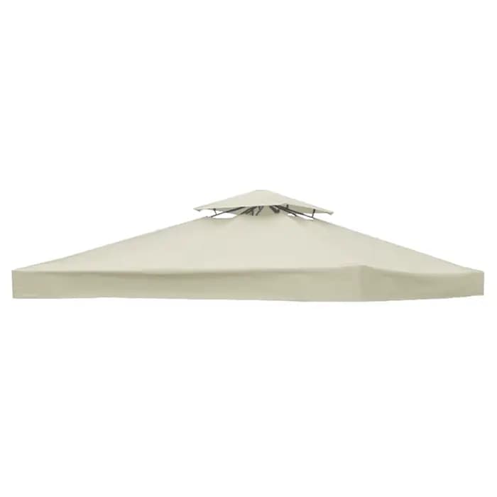 Couverture supérieure de gazébo de jardin 3x3M, auvent de remplacement, pare-soleil à 1/2 niveaux, c