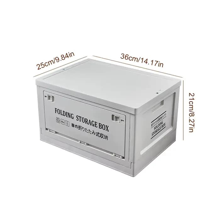 Bac de rangement pliable extérieur 20/30 avec couvercle en bois, conteneur de rangement de Camping e