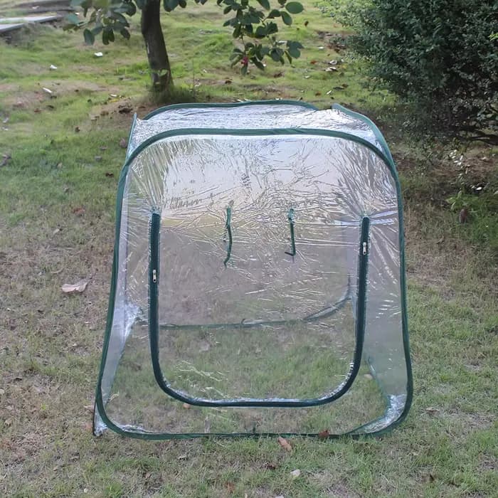 Serre pliable en Pvc, 98x98x98cm, Mini serre de jardin, couverture d'insectes et d'oiseaux