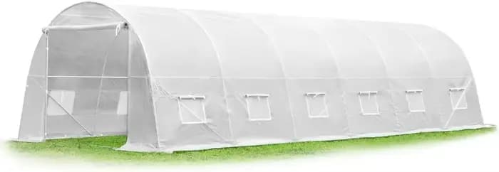 Pour serre 26' x 10' x 6,6', maisons vertes pour l'extérieur avec cadre renforcé et 12 fenêtres d'éc