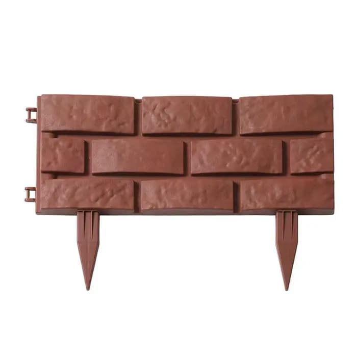 Bordure de Jardin en Brique de Charbon, Clôture de Bordure de Pelouse, Piquet de Support de Fleur, B