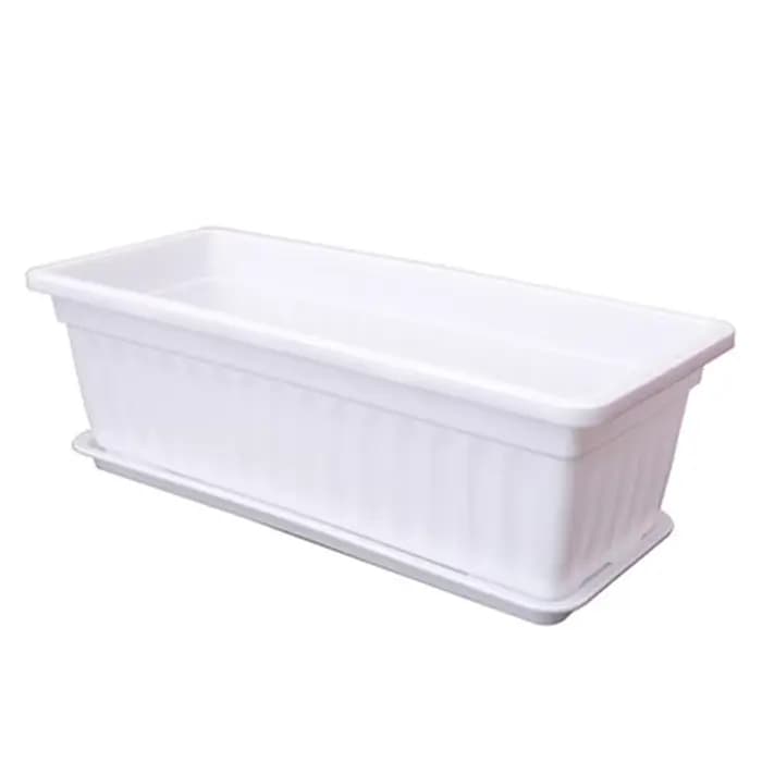 Nouvel ensemble de jardinières modulaires rectangulaires emboîtables avec drainage pour la culture d