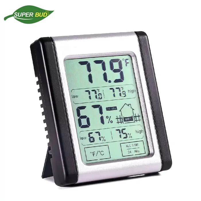 Thermomètre et hygromètre d'intérieur numérique avec jauge d'humidité, moniteur précis de températur