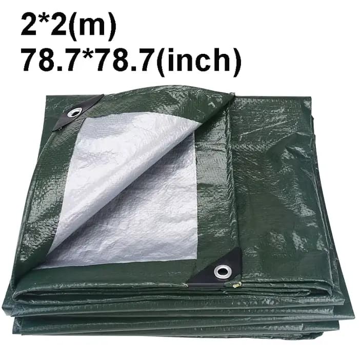Bâche imperméable Anti-UV robuste, vert argent, couverture de Protection extérieure polyvalente, Cam