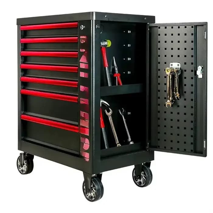 Armoire à outils roulante, coffre de rangement portable à 7 tiroirs, organisateur d'outils avec roul