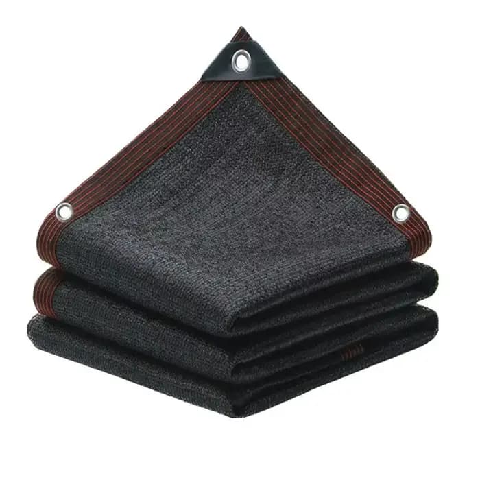 Filet pare-soleil noir extra large avec œillets – Tissu en maille HDPE pour serres, patios, plantes,