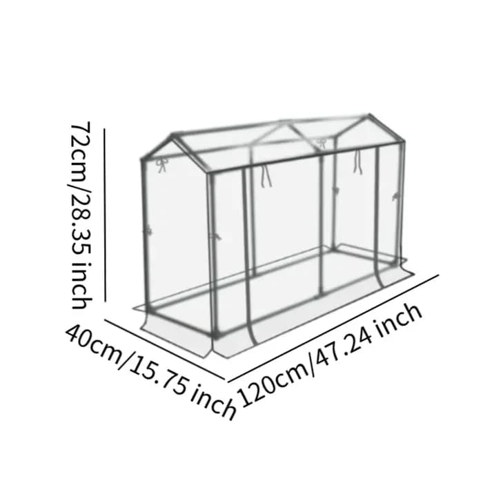 Mini tente de serre à assemblage facile, tente transparente, germination de jardinage pour arrière-c