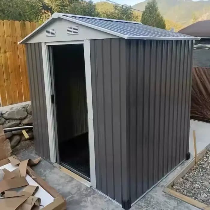 Offre spéciale stockage d'outils en plein air jardin arrière-cour hangar de rangement en acier salle