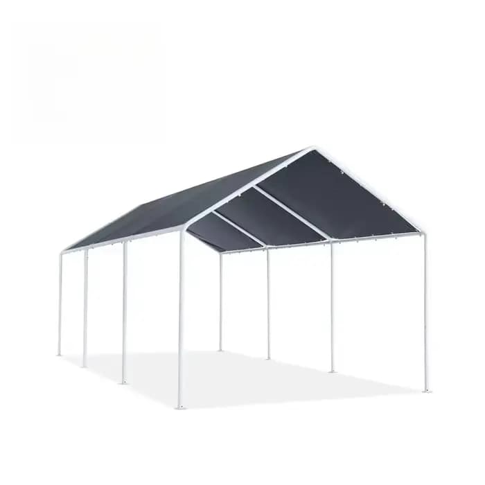 Abri de voiture, garage, abri pour bateau, tente de réception 10x20 pieds, gris, pour camping-car