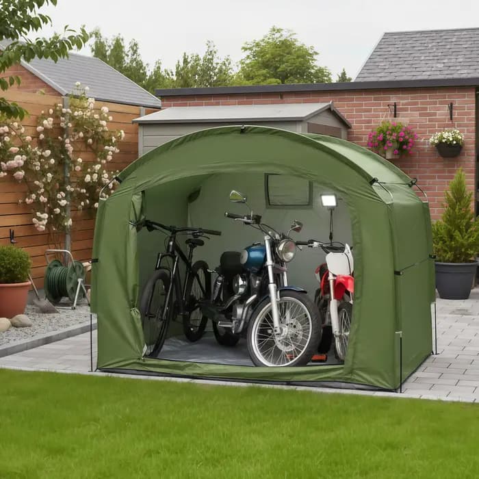 Abri de vélo portable pour l'extérieur avec tissu Oxford épaissi, auvent de protection personnel pou