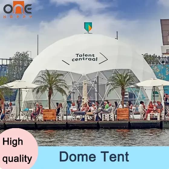 Serre géodésique de luxe pour l'extérieur, toutes saisons, résistante aux intempéries, type igloo, p