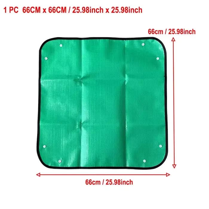 Tapis de plantation vert et jaune, tapis de jardinage pliable et étanche pour plantes de jardin, Pot