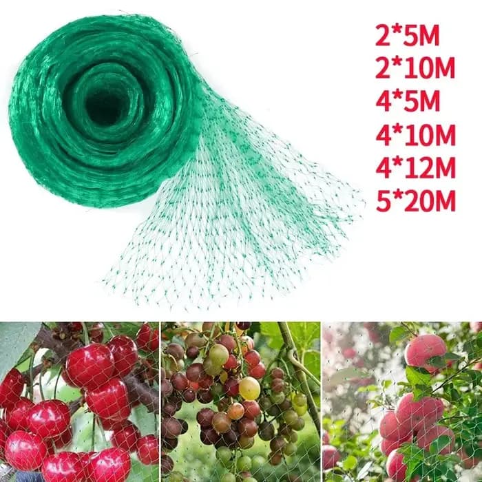 Filet de jardin en maille tissée verte, protection des plantes, Fruits, fleurs, arbres, clôture exte