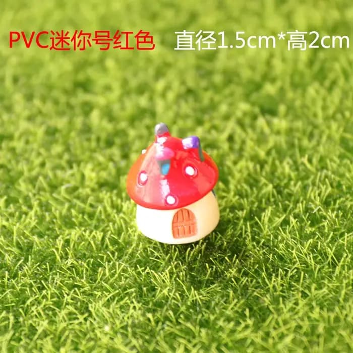 Mini résine mousse Micro paysage décor extérieur fée Miniature jardin champignon maison ornements ar