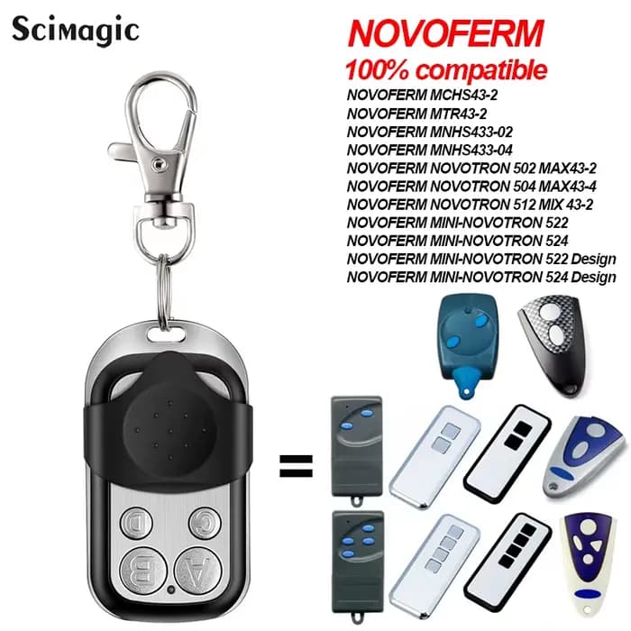 NOVOFERM NOVOTRON 302/304 502 MAX43-2 MINI-NOVOTRON 522 524 NOVOFERM MNHS433-02/04 télécommande de p