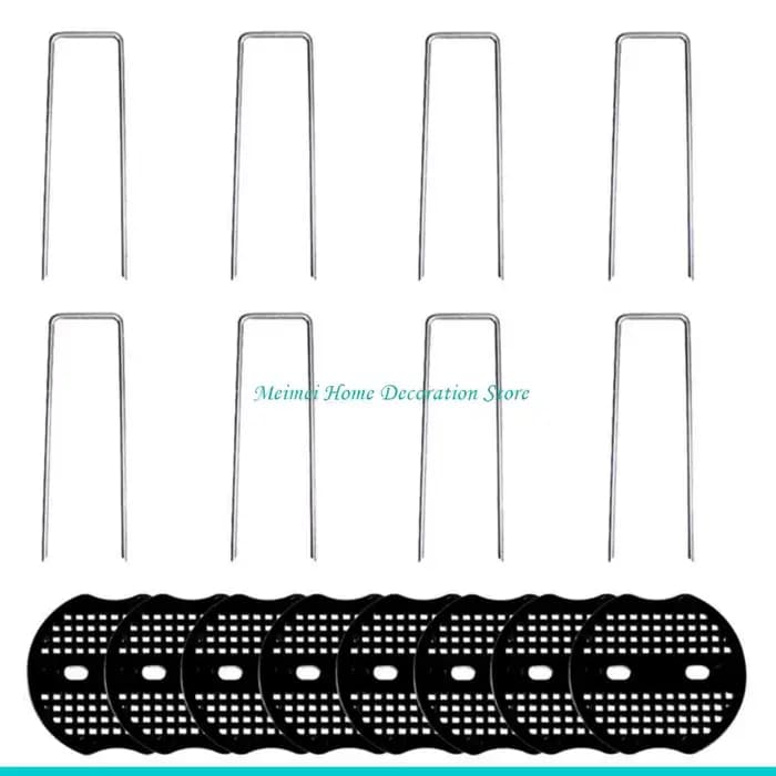 H7BF – piquets d'ancrage avec ancrages en polaire jardin en forme U, piquets jardin, parfaits pour l