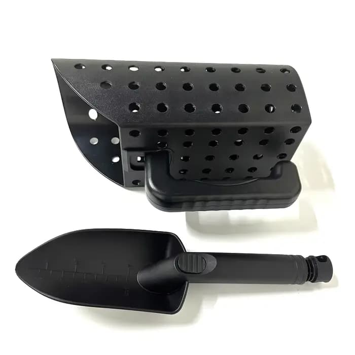 Ensemble de pelle à sable en acier inoxydable, détecteur de métaux, outil de filtre de creusement de