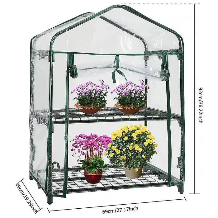 Couverture de serre de jardin à 3/4/5 niveaux, couverture imperméable en PVC pour maison de croissan