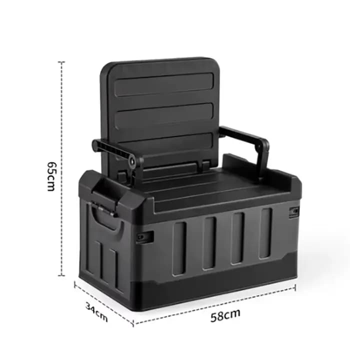 Boîte de rangement extérieure 60l, boîte de rangement pliable, accessoires de Camping de voiture, fo
