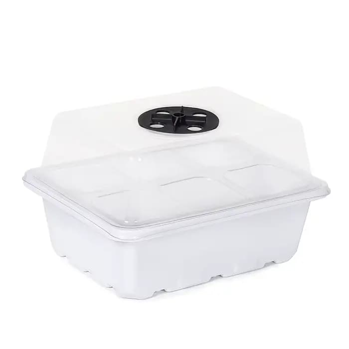 Plateau de démarrage de graines à 6/12 trous, avec dôme d'humidité, plateau de Propagation, Mini pla