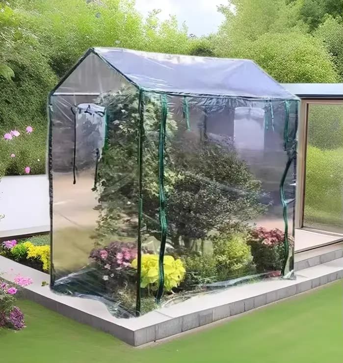 Pour la maison jardinage serre couverture PVC serre 100x50x150 Cm feuille d'aluminium serre pour jar