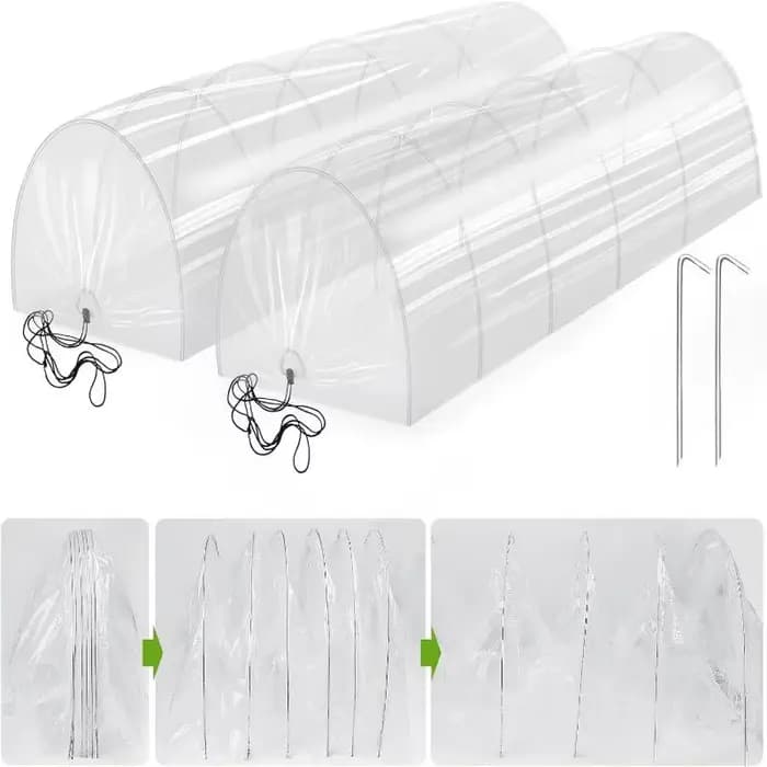 Jardin extérieur serre Tunnel ombre filet couverture Portable Cloche cerceaux pour jardin cour Patio