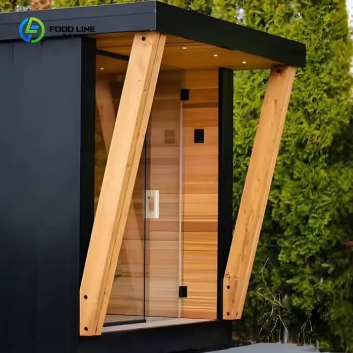 Sauna de Luxe Extérieur en Cèdre et Bois de Pruche avec Chauffage Électrique pour Villas – Vente Chaude Usine – Cabine de Jardin SPA Personnalisable