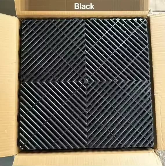 Dalles de sol en plastique emboîtables robustes en PP pour garage