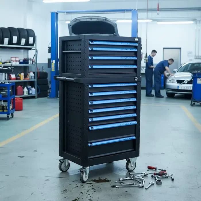 Armoire à outils roulante à 4 tiroirs haute capacité | Coffre