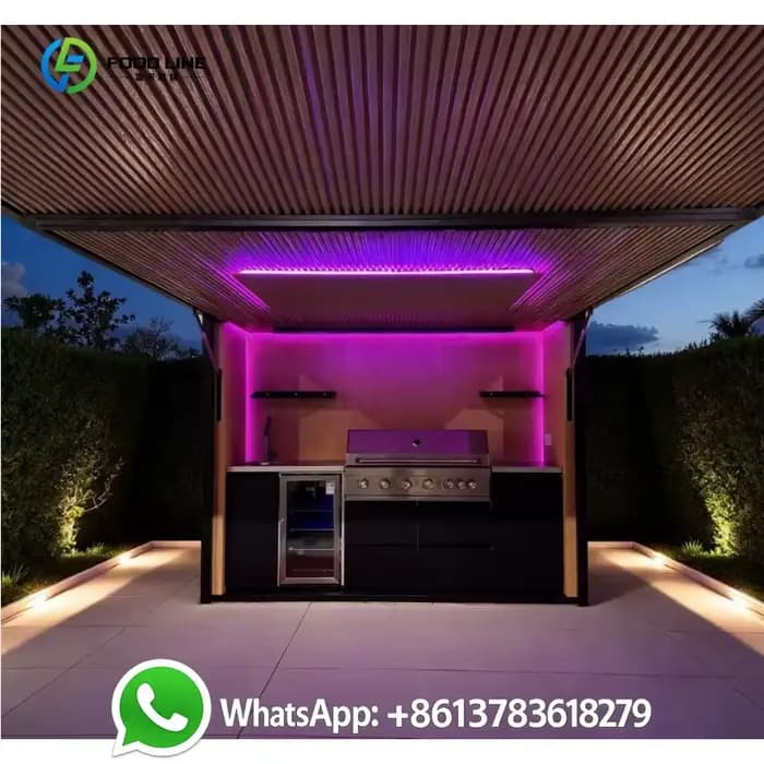 Abri de cuisine extérieure modulaire