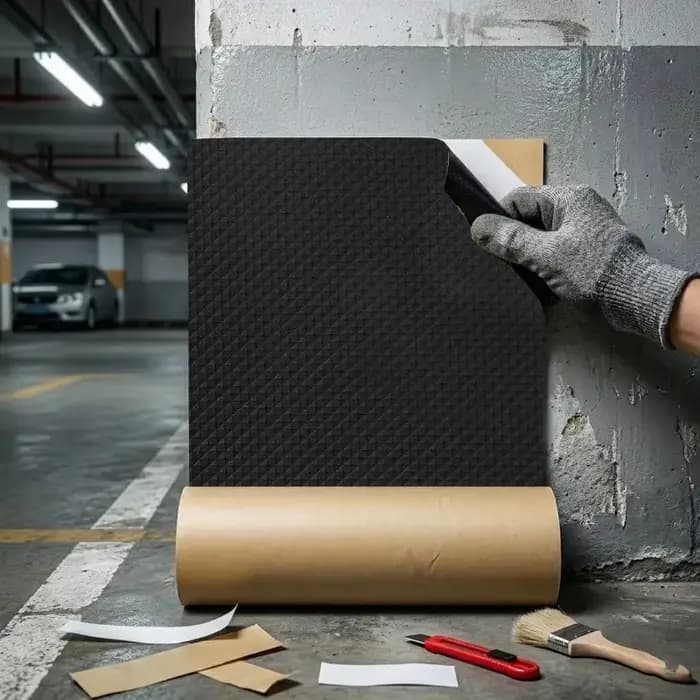 Protection Murale de Garage en EVA Haute Densité 2000x200x4mm – Amortisseur Anti-Choc pour Prévenir les Rayures de