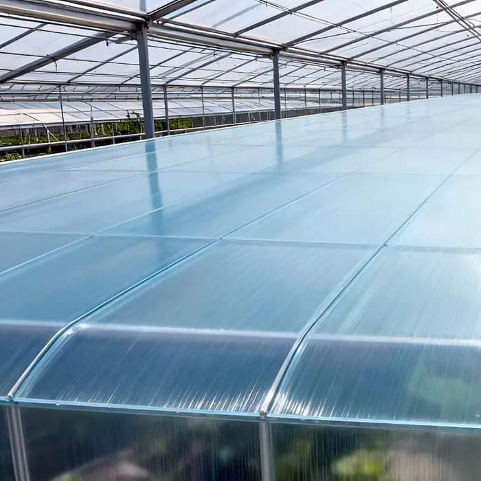 1 Rouleau de Panneau de Toiture en Polycarbonate Robuste et Grand Format, Résistant aux UV, Isolation Transparente, Panneau de Luminosité Diurne, Film Transparent pour Serre