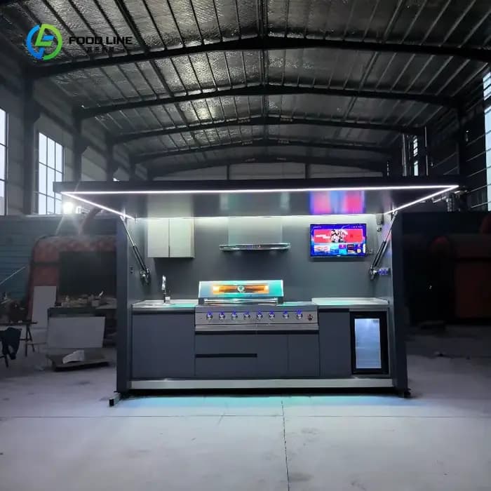Abri de cuisine extérieure modulaire