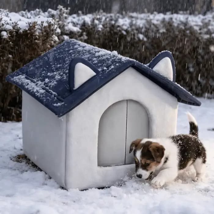 Maison d'extérieur chaude pour chat
