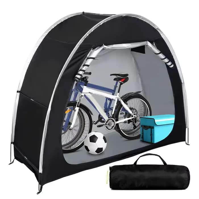 Abri de Rangement Portable pour Vélo et Moto, Étanche, pour 2 Vélos