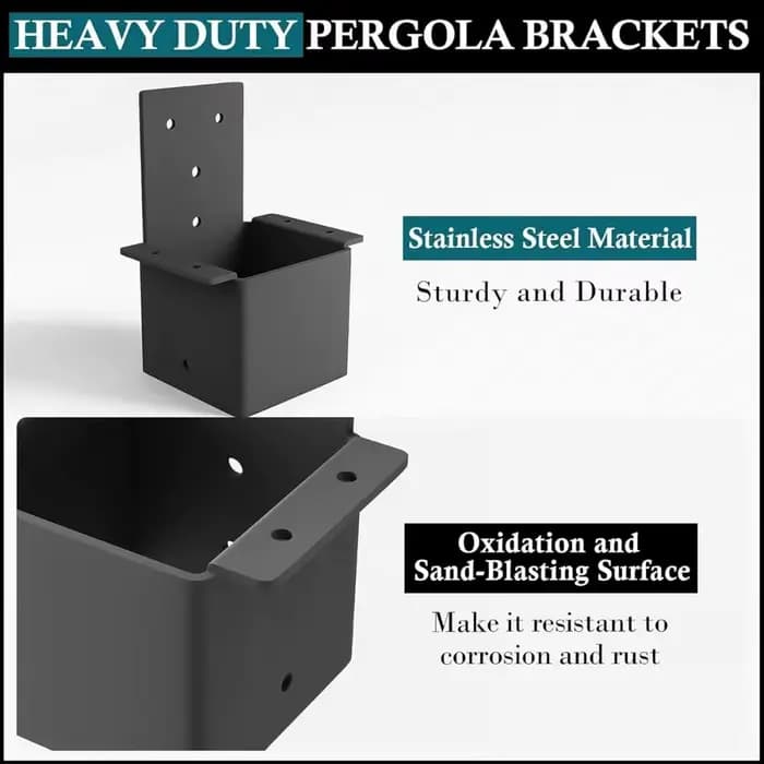 Support de Pergola noir Durable