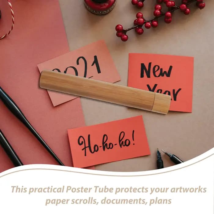 Tube de stockage en bambou