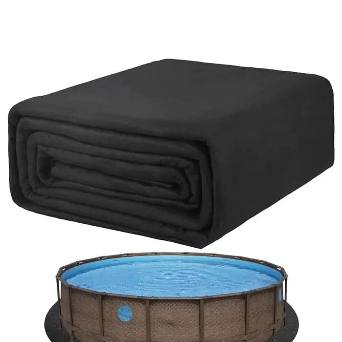 Tapis de protection pour piscine hors-sol