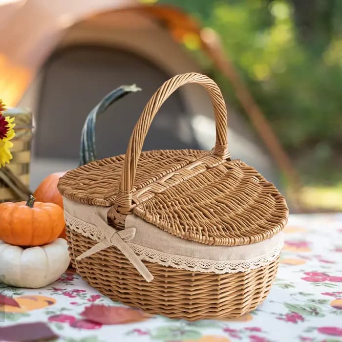 Panier de rangement tissé