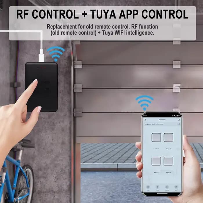 NOVOFERM NOVOTRON Wifi télécommande de porte de Garage intelligente pour 502 MAX43-2 504 MAX43-4 utilisation avec RF 433MHz et contrôle d'application Tuya