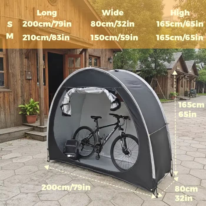 Abri de vélo portable pour l'extérieur
