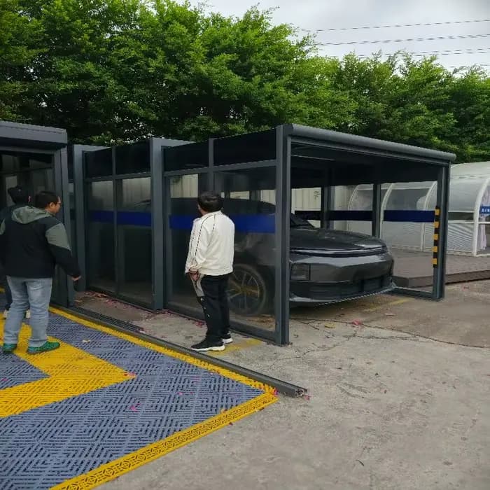 Abri de voiture rétractable et pliable sur mesure