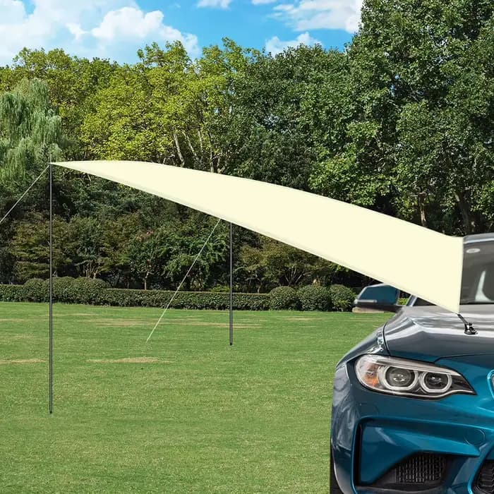 Abri de voiture ombre Camping côté