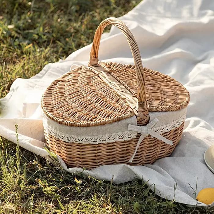 Panier de rangement tissé