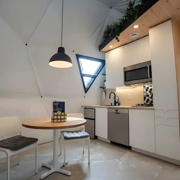 Serre géodésique de luxe pour l'extérieur