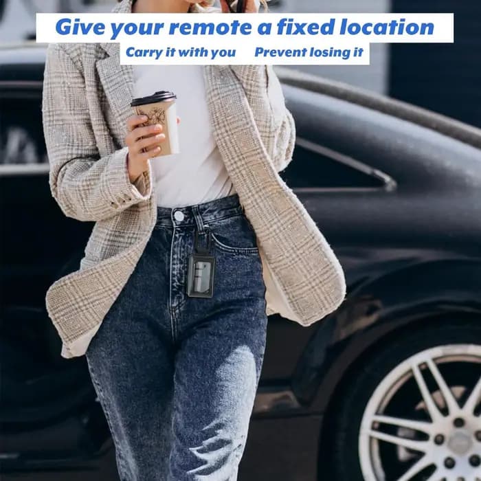 Support universel portable anti-perte pour télécommande de porte de garage avec mousqueton