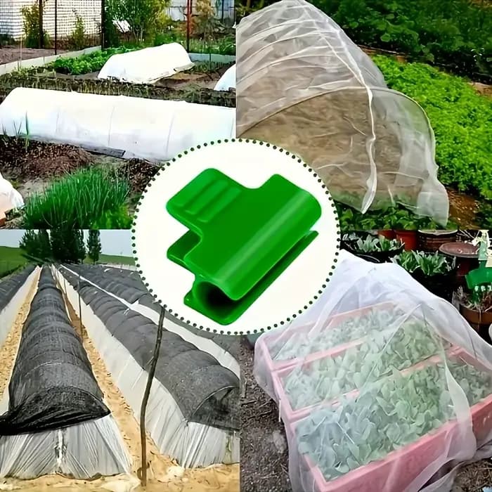 Clips de Film de serre en plastique vert
