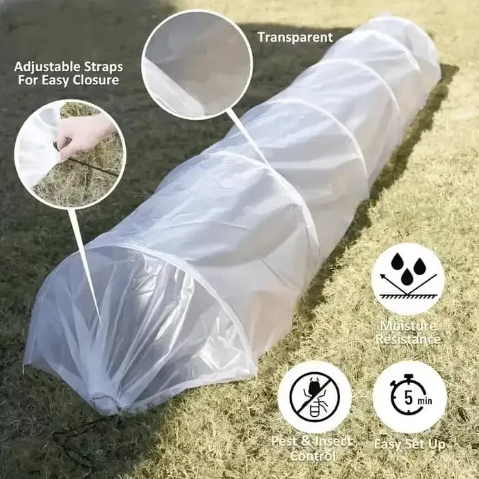 Couverture de tunnel de serre de jardin en polyéthylène transparent