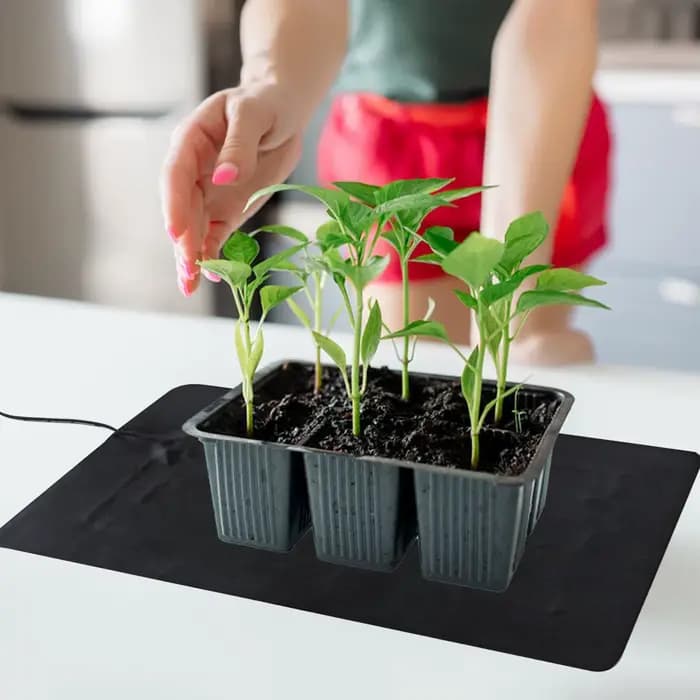 Tapis chauffant pour semis avec 3 températures réglables