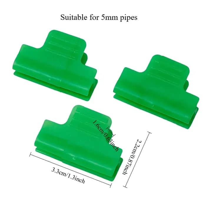 Clips de Film de serre en plastique vert